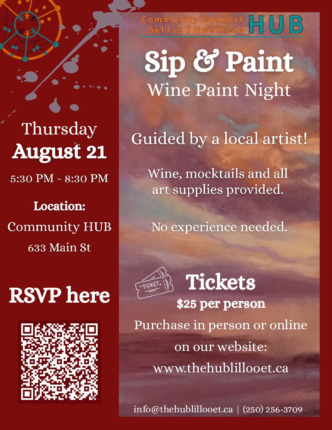 Sip & Paint- Wine and Paint August 2025