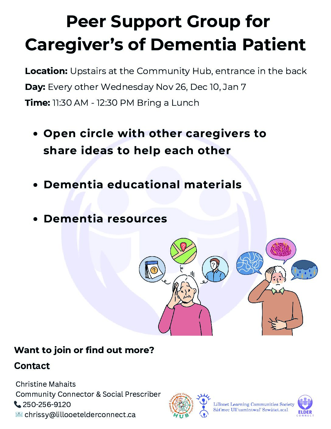 Peer Support Group for Caregivers of Dementia Patients